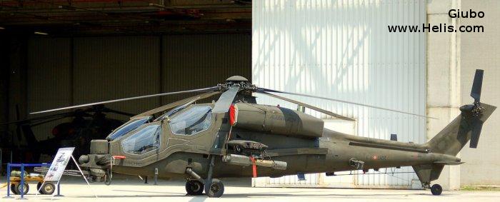 Helicopter Agusta A129C Serial 29023 Register MM81392 used by Aviazione dell'Esercito AVES (Italian Army  Aviation). Aircraft history and location