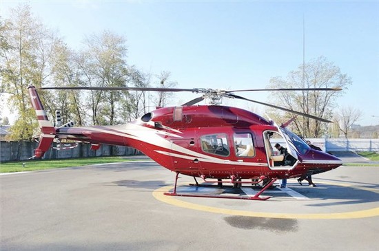 Helicopter Bell 429 Serial 57050 Register UR-CLI N455HB C-GLHT used by Bell Helicopter ,Bell Helicopter Canada. Built 2011. Aircraft history and location