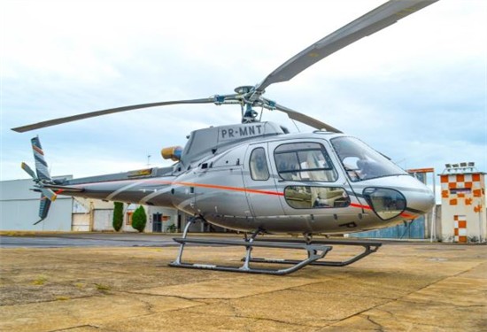 Helicopter Eurocopter HB350B3 Esquilo Serial 7270 Register PR-MNT used by Helibras. Built 2012. Aircraft history and location