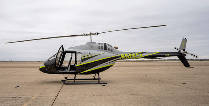 Helicopter Bell 505 Jet Ranger X Serial 65284 Register N505CS N43TV C-FZGZ used by Helicopters Inc ,Bell Helicopter ,Bell Helicopter Canada. Built 2019. Aircraft history and location