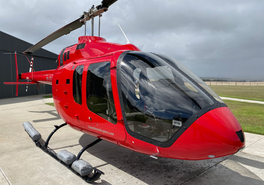 Helicopter Bell 505 Jet Ranger X Serial 65130 Register VH-ZVJ. Built 2018. Aircraft history and location