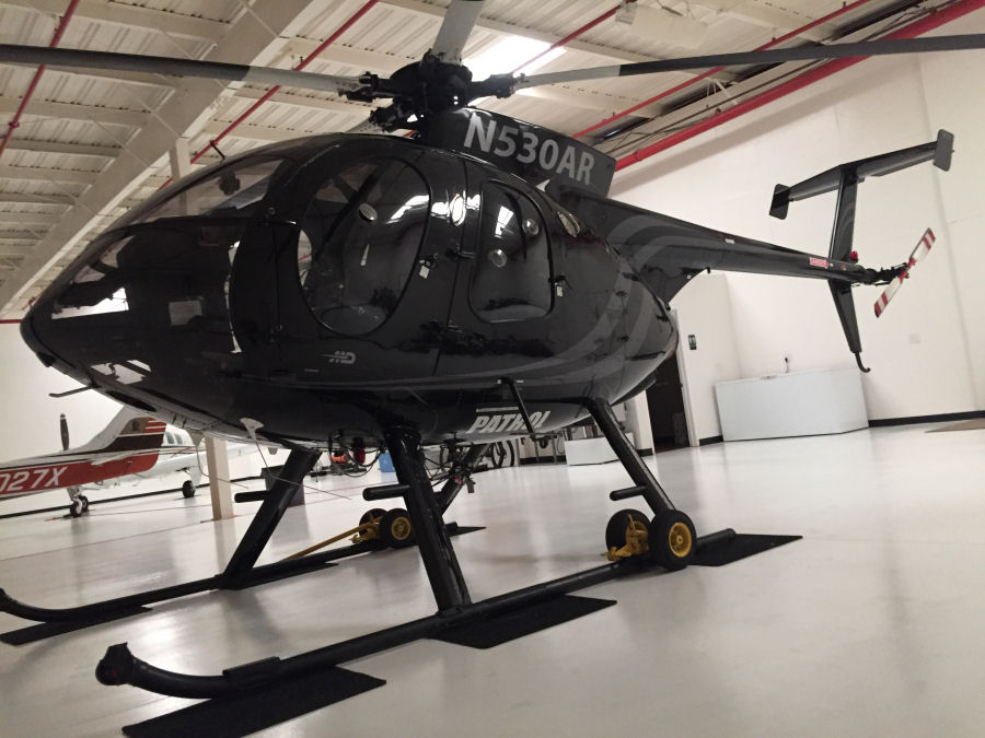 Helicopter MD Helicopters MD530F Serial 0157FF Register N530AR C-GLGF. Built 2009. Aircraft history and location