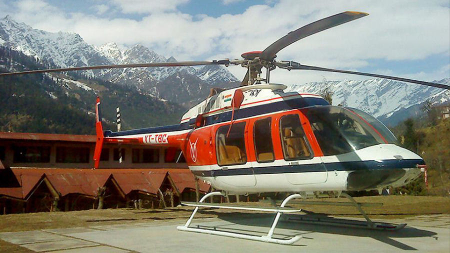 Helicopter Bell 407 Serial 53008 Register VT-TBC OY-HGH SE-JCL N6282T C-FXGM used by Air Greenland ,Bell Helicopter ,Bell Helicopter Canada. Built 1996. Aircraft history and location