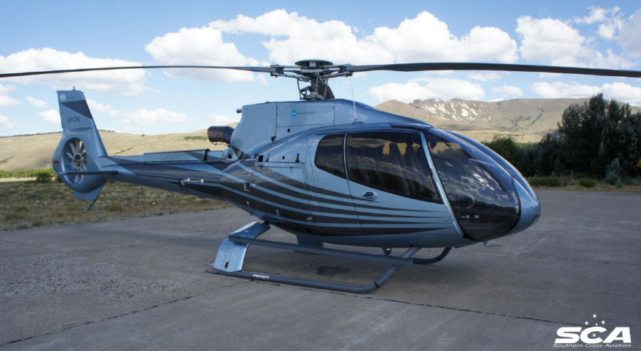 Helicopter Eurocopter EC130B4 Serial 4801 Register LV-CAL. Built 2009. Aircraft history and location