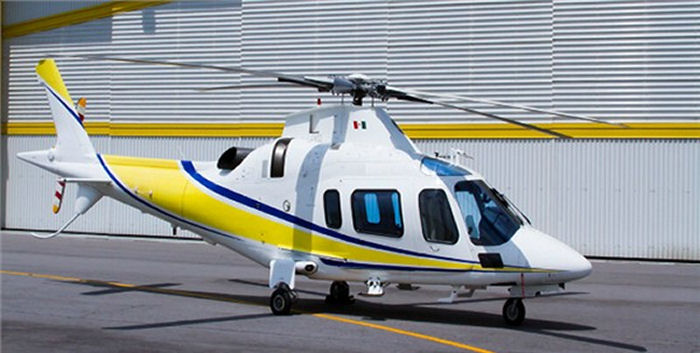 Helicopter AgustaWestland AW109E Power Serial 11641 Register N127AM XA-VIC N46MX used by Mercy Air ,Air Methods ,AgustaWestland Philadelphia (AgustaWestland USA). Built 2005. Aircraft history and location
