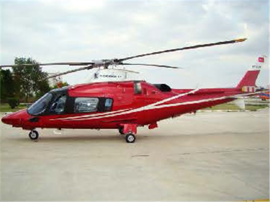 Helicopter AgustaWestland AW109E Power Serial 11770 Register TC-HJM used by Koçoğlu Havacılık (Kocoglu Aviation). Built 2009. Aircraft history and location