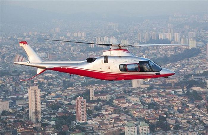 Helicopter AgustaWestland AW109E Power Serial 11624 Register PT-TOY N500AT G-JONW EI-JON. Built 2005. Aircraft history and location