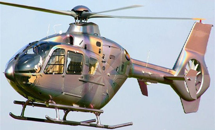 Helicopter Eurocopter EC135T2+ Serial 0635 Register 5Y-DDL G-OPAH G-RWLA used by GB Helicopters ,Capital Air Services Ltd ,Eurocopter UK. Built 2007. Aircraft history and location