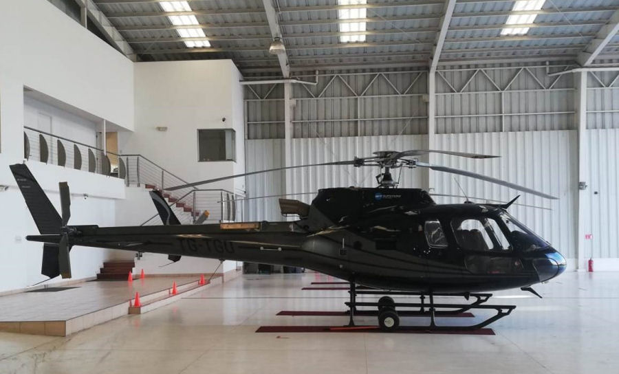 Helicopter Eurocopter AS350B3 Ecureuil Serial 4509 Register TG-TGO. Built 2008. Aircraft history and location