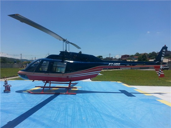 Helicopter Bell 206B-3 Jet Ranger Serial 2920 Register PT-HSO N1078T. Built 1980. Aircraft history and location