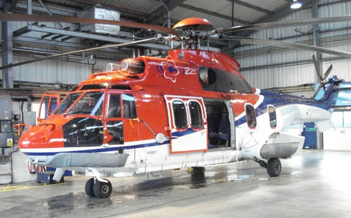 Helicopter Eurocopter EC225LP Serial 2878 Register G-OAGA used by CHC Scotia. Built 2013. Aircraft history and location
