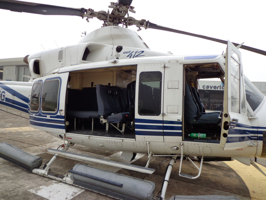 Helicopter Bell 412EP Serial 36495 Register 5N-LAG N362MH C-FWDI used by Nigerian Police ,Caverton ,Bell Helicopter ,Bell Helicopter Canada. Built 2008. Aircraft history and location