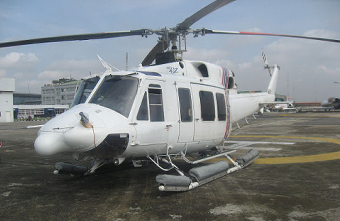Helicopter Bell 412EP Serial 36495 Register 5N-LAG N362MH C-FWDI used by Nigerian Police ,Caverton ,Bell Helicopter ,Bell Helicopter Canada. Built 2008. Aircraft history and location