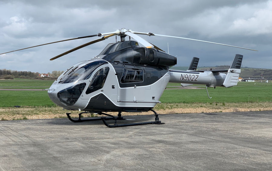 Helicopter McDonnell Douglas MD902 Explorer Serial 900/00082 Register N902Z G-HPOL N70082 used by Eastern Atlantic Helicopters ,UK Police Forces ,MD Helicopters MDHI. Built 2000. Aircraft history and location