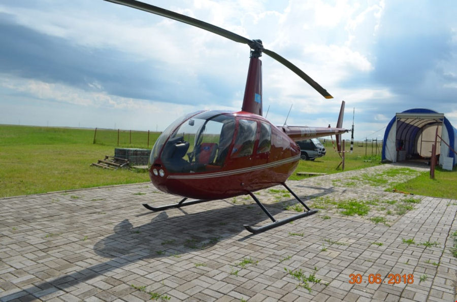 Helicopter Robinson R44 Raven II Serial 13668 Register UP-RB005. Built 2014. Aircraft history and location