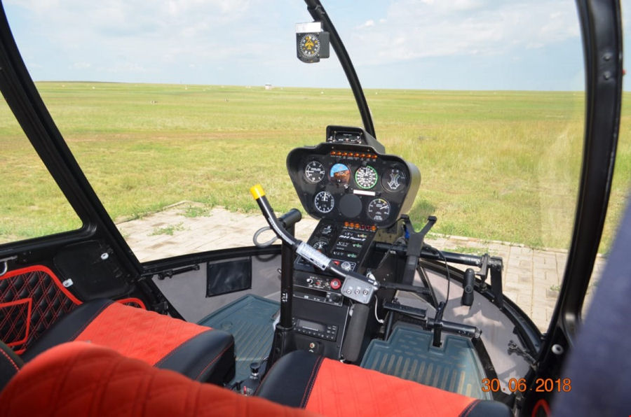 Helicopter Robinson R44 Raven II Serial 13668 Register UP-RB005. Built 2014. Aircraft history and location