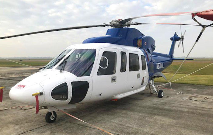 Helicopter Sikorsky S-76C Serial 760606 Register N870AL used by EP Aviation ,Bristow US ,Air Logistics. Built 2006. Aircraft history and location