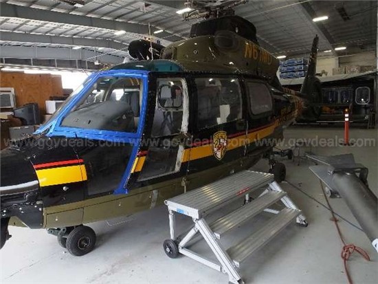 Helicopter Eurocopter AS365N2 Dauphin 2 Serial 6462 Register N61MD used by MSP (Maryland State Police). Built 1993. Aircraft history and location