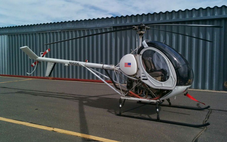 Helicopter Hughes 269C / 300 Serial 190768 Register N58206. Built 1978. Aircraft history and location