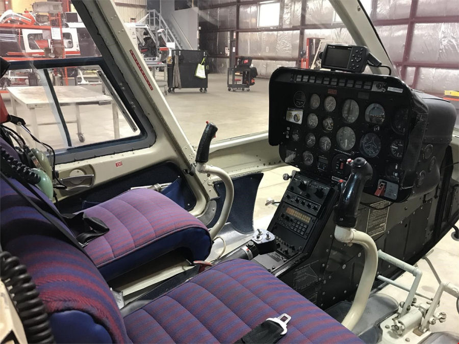 Helicopter Bell 206B-2 Jet Ranger Serial 1824 Register C-GRGN N333WW N333WM used by Canadian Helicopters Ltd ,Okanagan Helicopters ,Maple Leaf Helicopters ,Edwards & Associates, Inc ,Bell Helicopter. Built 1975. Aircraft history and location