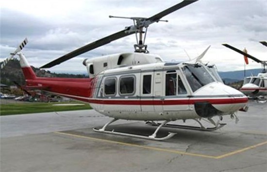 Helicopter Bell 212 Serial 30933 Register C-GYHQ C-FGCO P2-HCT C-FAHP D-HELL N42EA XA-IUX N5017Q used by Yellowhead Helicopters YHL ,Alpine Helicopters ,Edwards & Associates, Inc ,ASESA (Aeroservicios Especializados  SA) ,Bell Helicopter. Built 1979. Aircraft history and location