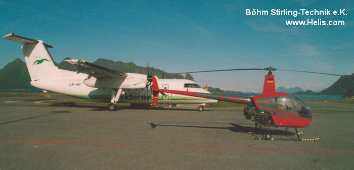 Helicopter Robinson R22 Beta Serial 2185 Register D-HBXL used by Böhm Stirling-Technik e.K.. Built 1992. Aircraft history and location