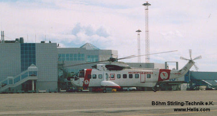Helicopter Sikorsky S-61N Mk.II Serial 61-817 Register EI-GCE LN-ORC used by Garda Cósta na hÉireann IRCG (Irish Coast Guard) ,CHC Ireland ,Helikopter Service. Aircraft history and location