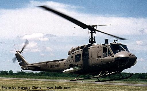 Helicopter Bell UH-1H Iroquois Serial 11884 Register AE-469 AE-403 used by Aviacion de Ejercito Argentino EA (Argentine Army Aviation). Aircraft history and location