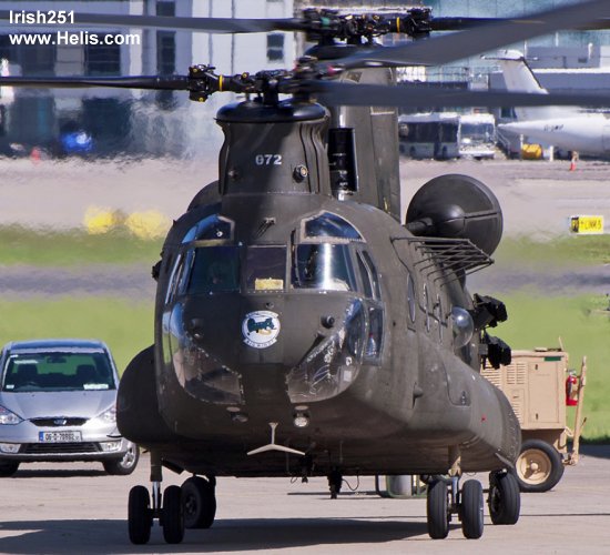 Helicopter Boeing CH-47D Chinook Serial M.3191 Register 87-00072 used by US Army Aviation Army. Aircraft history and location