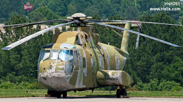 Helicopter Sikorsky CH-3C Serial 61-572 Register 65-12797 used by US Air Force USAF. Aircraft history and location
