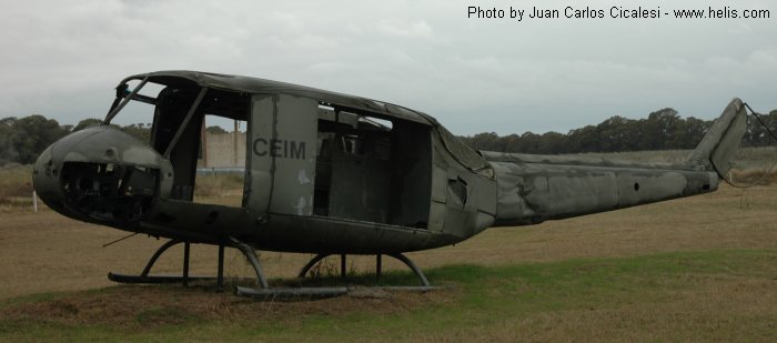 Helicopter Bell UH-1H Iroquois Serial 11533 Register 0878 69-15245 used by Comando de Aviacion Naval Argentina COAN (Argentine Navy) ,US Army Aviation Army. Aircraft history and location