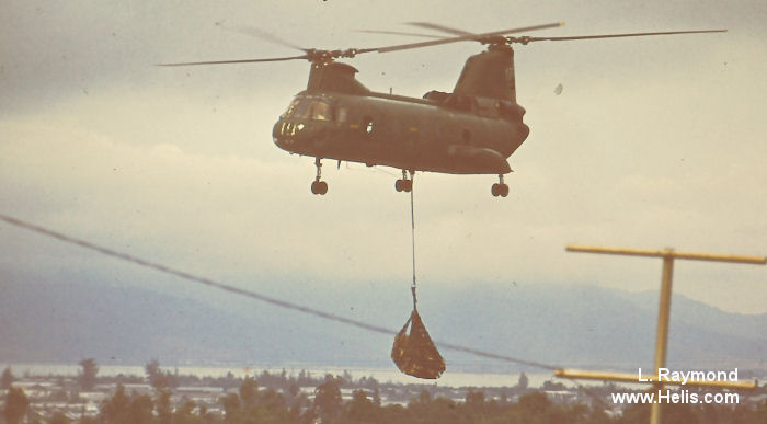 Helicopter Boeing-Vertol CH-46A Serial  Register  used by US Marine Corps USMC. Aircraft history and location