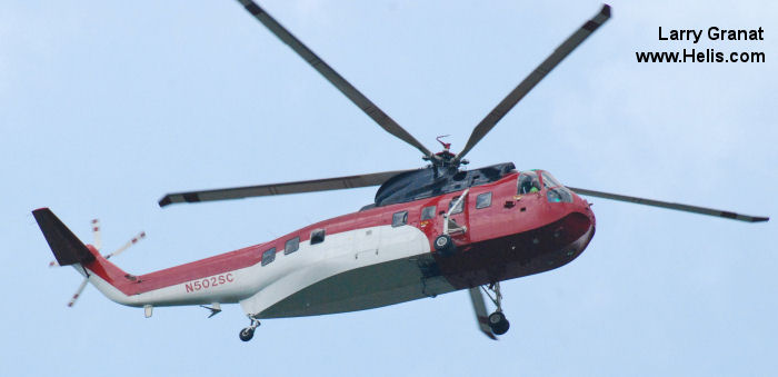 Helicopter Sikorsky S-61N Mk.II Serial 61-737 Register N502SC G-BCLC used by CHI Aviation (Construction Helicopters Inc) ,Sky Cats Puma Corp ,HM Coastguard (Her Majesty’s Coastguard) ,Bristow. Built 1974. Aircraft history and location