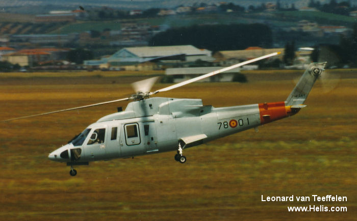 Helicopter Sikorsky S-76C Serial 760389 Register HE.24-1 used by Ejercito del Aire EdA (Spanish Air Force). Aircraft history and location