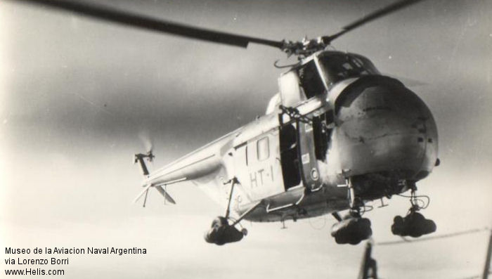 Helicopter Sikorsky S-55 Serial 55-585 Register 0369 used by Comando de Aviacion Naval Argentina COAN (Argentine Navy). Aircraft history and location