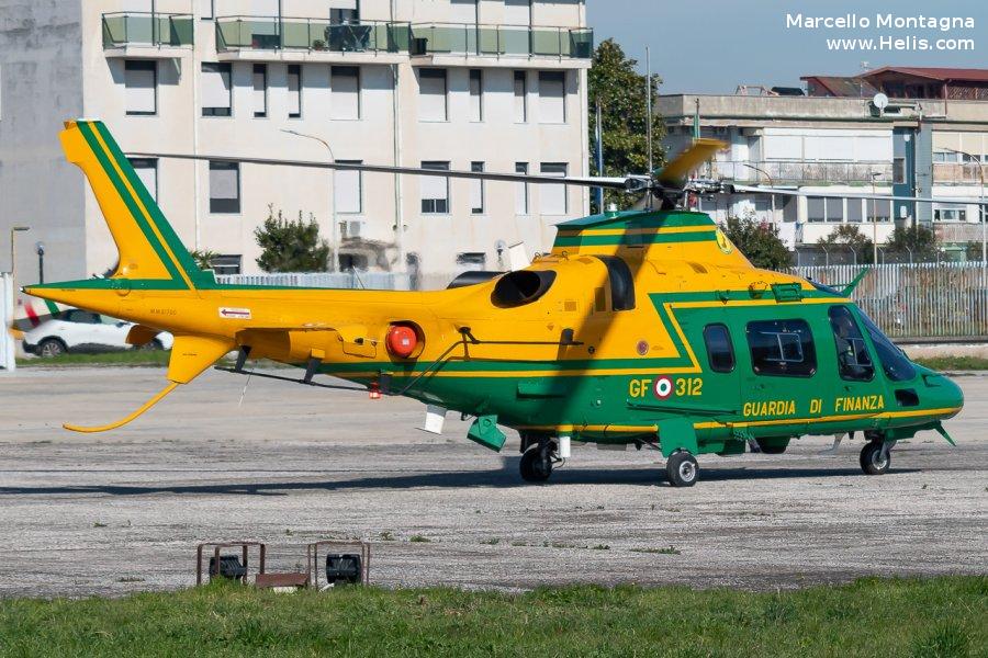 Helicopter AgustaWestland AW109N Nexus Serial 22526 Register MM81700 CSX81700 used by Guardia di Finanza (Italian Customs Police) ,AgustaWestland Italy. Built 2009. Aircraft history and location
