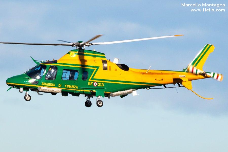 Helicopter AgustaWestland AW109N Nexus Serial 22534 Register MM81701 used by Guardia di Finanza (Italian Customs Police). Aircraft history and location