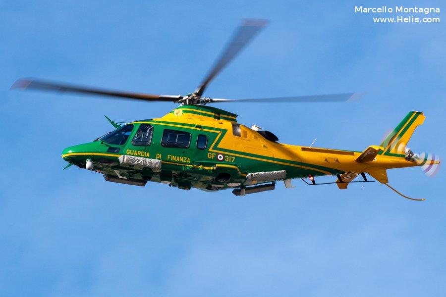 Helicopter AgustaWestland AW109N Nexus Serial 22538 Register MM81706 used by Guardia di Finanza (Italian Customs Police). Aircraft history and location