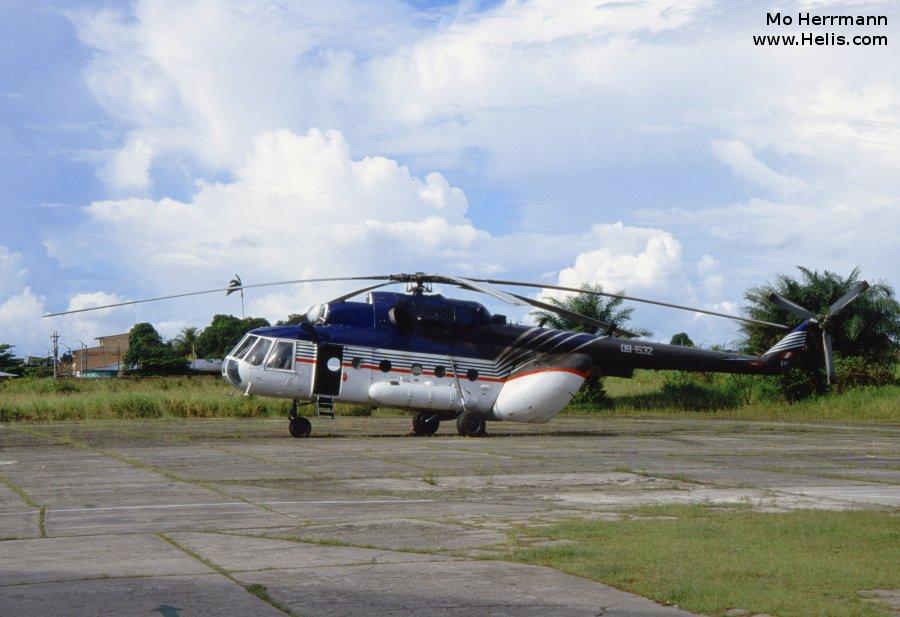 Helicopter Mil Mi-17-1V Serial 419M47 Register FAP-641 FAN333 used by Fuerza Aerea del Peru FAP (Peruvian Air Force) ,Fuerza Aerea de Nicaragua FAN (Nicaraguan Air Force). Aircraft history and location