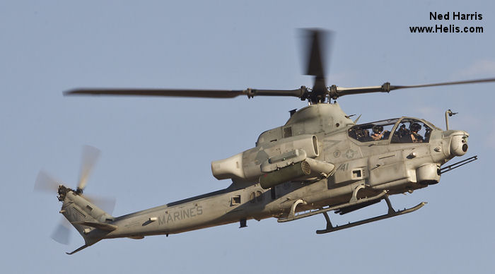 Helicopter Bell AH-1Z Viper Serial  Register 167809 used by US Marine Corps USMC. Aircraft history and location