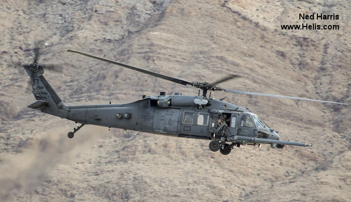 Helicopter Sikorsky HH-60G Pave Hawk Serial 70-1767	 Register 92-26461 used by US Air Force USAF. Aircraft history and location