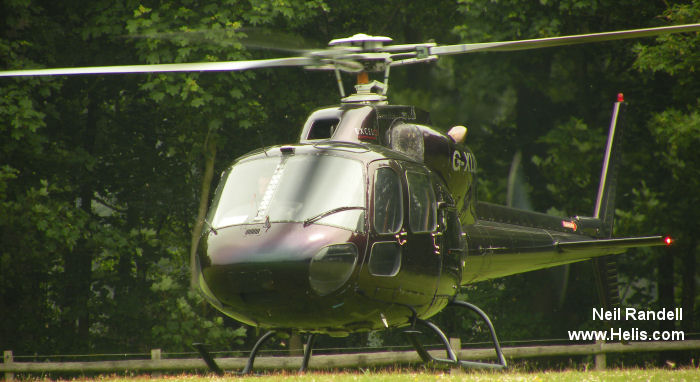 Helicopter Aerospatiale AS355E TwinStar Serial 5033 Register G-XLLL G-PASF G-SCHU N915EG used by MW Helicopters ,UK Police Forces ,McAlpine Helicopters. Built 1981. Aircraft history and location