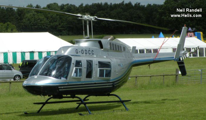 Helicopter Bell 206L-3 Long Ranger Serial 51070 Register G-ODCC N206LS. Built 1983. Aircraft history and location