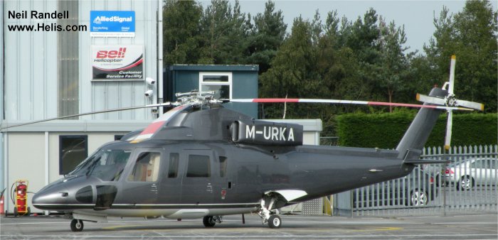 Helicopter Sikorsky S-76B Serial 760330 Register M-URKA VP-BNM N595JS N5AY N595ST. Built 1986. Aircraft history and location
