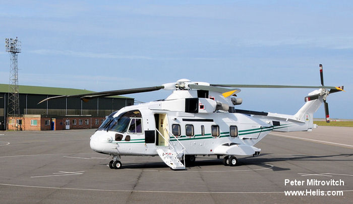 Helicopter AgustaWestland AW101 641 Serial 50251 Register NAF-543 NAF-280 ZR344 used by Nigerian Air Force ,AgustaWestland UK. Aircraft history and location