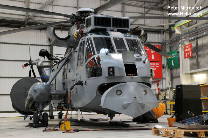 Helicopter Westland Sea King HAS.1 Serial wa 668 Register XV697 used by Fleet Air Arm RN (Royal Navy). Built 1971. Aircraft history and location