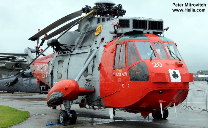 Helicopter Westland Sea King HAS.5 Serial wa 898 Register ZA137 used by Developing Assets (UK) Ltd HeliOperations ,QinetiQ ,Fleet Air Arm RN (Royal Navy). Built 1981 Converted to Sea King HU.5. Aircraft history and location