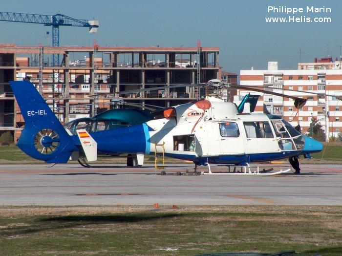 Helicopter Aerospatiale SA365C Dauphin 2 Serial 5017 Register D-HNHC EC-IEL F-GHXF LV-AID F-GBGV F-WTNW used by Northern HeliCopter GmbH NHC ,Helicsa ,Heli-Union ,Helicopteros Marinos HMSA ,Aerospatiale. Built 1978. Aircraft history and location