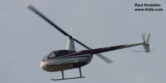 Helicopter Robinson R44 Astro Serial 0510 Register LV-ZHW. Aircraft history and location