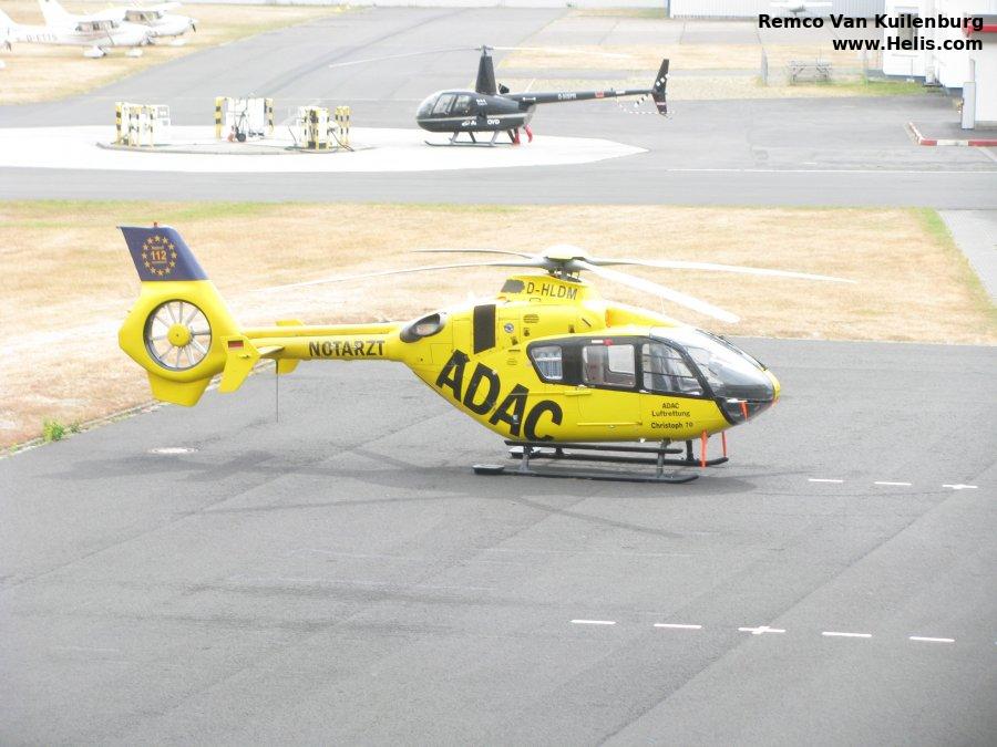 Helicopter Eurocopter EC135P2 Serial 0392 Register D-HLDM used by ADAC Luftrettung ADAC Christoph 31 (ADAC). Built 2005. Aircraft history and location